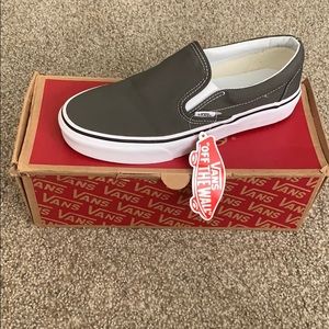 charcoal/grey vans size 8